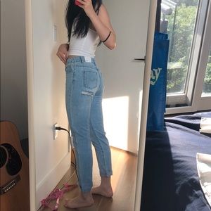 Light Blue Jeans (ripped on the behind)